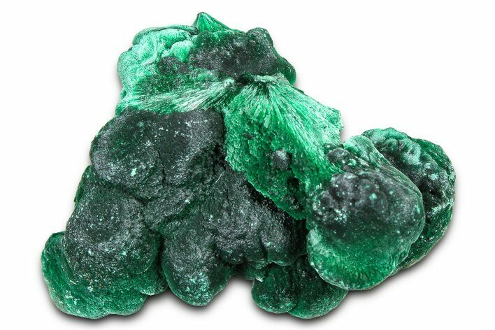Silky Fibrous Malachite Cluster - DR Congo #379660